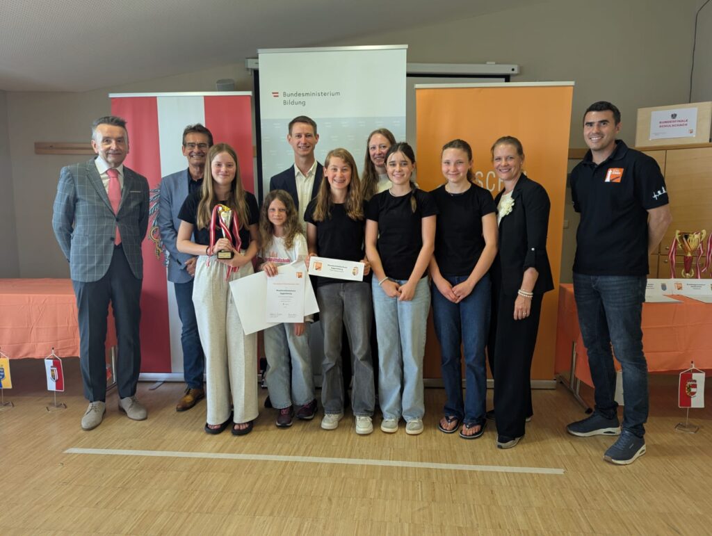 v. l. n. r.: Sarah (4a), Anna (2b), Lina (4a), Lisa (4a), Hannah (4a)